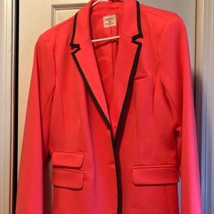 Bright pink fitted blazer TALL